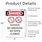 Signmission Oxygen No Smoking No Danger Sign, Vinyl Decal, 7in W x 10in L, 2PK OS-2PACK-DS-D-710-V-1515 - alternate 6